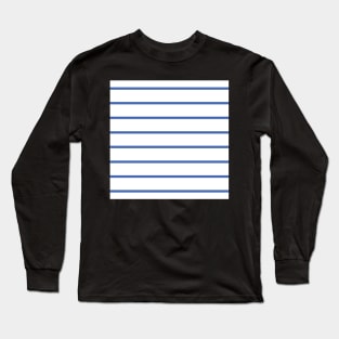 Narrow blue and white stripes 3 Long Sleeve T-Shirt